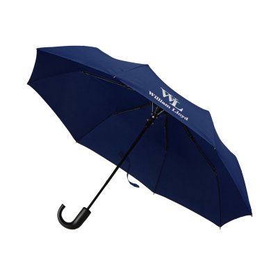 Складной зонт полуавтоматический, синий