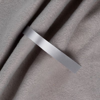 Лента сатиновая Satin 10 S, серая, 50 см