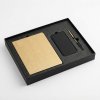 Набор подарочный GOLDEN: бизнес-блокнот,ручкаи power bank в коробке с ложементом