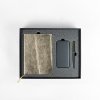 Набор подарочный GOLDEN: бизнес-блокнот,ручкаи power bank в коробке с ложементом