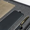 Набор подарочный GOLDEN: бизнес-блокнот,ручкаи power bank в коробке с ложементом