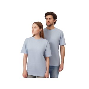 Футболка из френч терри Warsaw унисекс 220гр, небесно-голубой Футболка из френч терри Warsaw унисекс 220гр, небесно-голубой