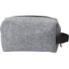 Косметичка из РПЕТ фетра с ручкой Felt, серый с черным