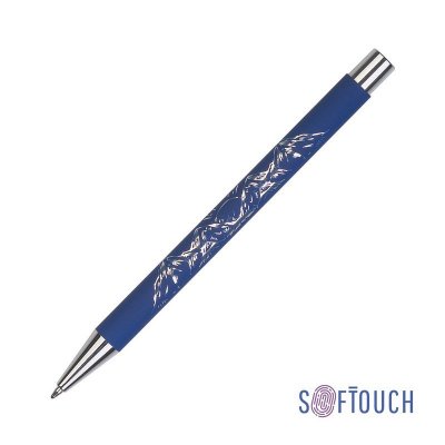 Ручка шариковая "Aurora", покрытие soft touch, цвет темно-синий
