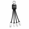 Кабель - брелок Plug с подсветкой гравировки, черный Кабель - брелок Plug с подсветкой гравировки, черный