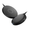 Магнитное беспроводное (15W) зарядное устройство "Magic SOFTTOUCH", покрытие soft touch, цвет черный