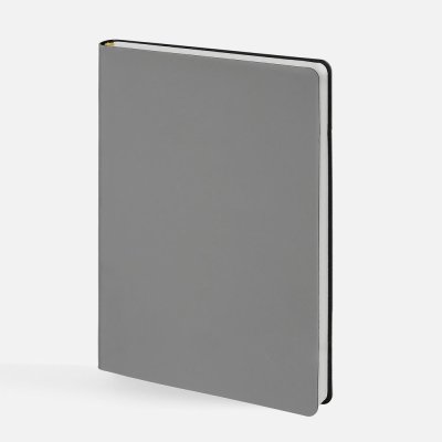Ежедневник Flex Shall New, недатированный, темно-серый