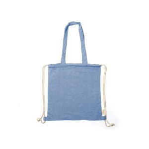 Рюкзак-мешок VARESE из переработанного хлопка, королевский синий Рюкзак-мешок VARESE из переработанного хлопка, королевский синий