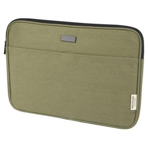 Чехол для 14-дюймового ноутбука Joey объемом 2 л из брезента, переработанного по стандарту GRS, оливковый Чехол для 14-дюймового ноутбука Joey объемом 2 л из брезента, переработанного по стандарту GRS, оливковый