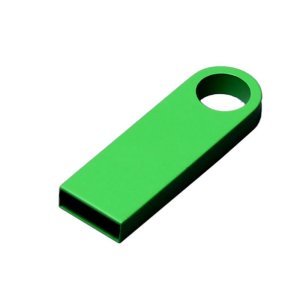 USB 2.0-флешка на 128 Гб с мини чипом и круглым отверстием, зеленый USB 2.0-флешка на 128 Гб с мини чипом и круглым отверстием, зеленый