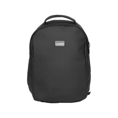 Рюкзак Sofit для ноутбука из экокожи, черный с гравировкой