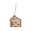 Подвеска с подсветкой домик (с мерцающей свечкой)