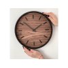 Часы настенные Tiger S, черный, орех