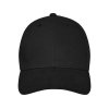 Бейсболка Davis, 6 панелей, черный