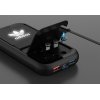 Беспроводное ЗУ "Fast & Furious", 10000 mAh, с быстрой (22.5W/15W) зарядкой, с магнитным кабелем и набором переходников, с подсветкой логотипа, цвет чер