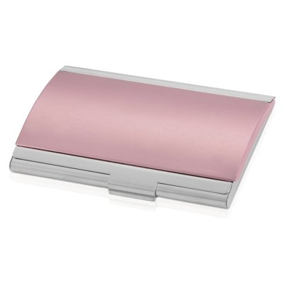 Визитница Смит, розовый/серебристый