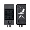 Беспроводное зарядное (22.5/15W) устройство "Topfull SOFTTOUCH" 10000 mAh с подсветкой лого, присосками, встроенными кабелями, с подставкой, цвет черны