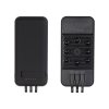 Беспроводное зарядное (22.5/15W) устройство "Topfull SOFTTOUCH" 10000 mAh с подсветкой лого, присосками, встроенными кабелями, с подставкой, цвет черны