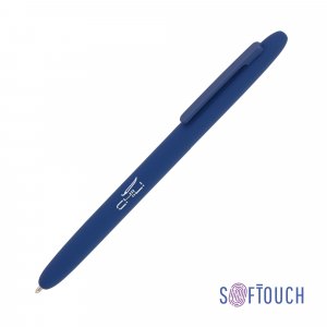Ручка шариковая "Vega", покрытие soft touch, цвет темно-синий