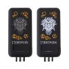 Беспроводное зарядное (22.5/15W) устройство "Topfull SOFTTOUCH" 10000 mAh с подсветкой лого, присосками, встроенными кабелями, с подставкой, цвет черны