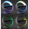 Bluetooth колонка "Smart Orb" 5Вт с беспроводным (15W) ЗУ, лампой, часами, FM радио, цвет белый