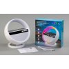 Bluetooth колонка "Smart Orb" 5Вт с беспроводным (15W) ЗУ, лампой, часами, FM радио, цвет белый