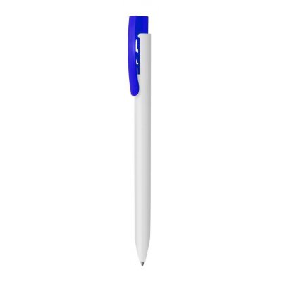 Ручка шариковая Top White (белая с синим)