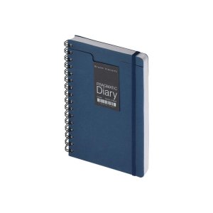 Ежедневник недатированный на гребне А5 Pragmatic, темно-синий