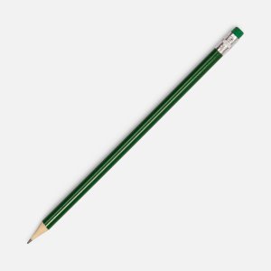 Карандаш простой Hand Friend с ластиком, зеленый