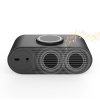 Настольные часы "Smart Hub" с bluetooth колонкой 5Вт, беспроводной (15W) зарядкой и подсветкой логотипа, цвет черный