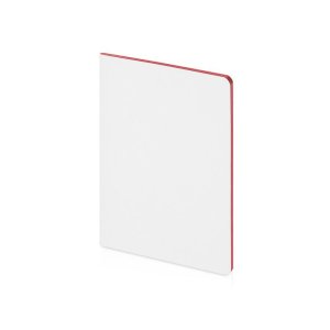 Бизнес-тетрадь А5 Pragmatic Contrast, 40 листов в клетку, белый с красным срезом