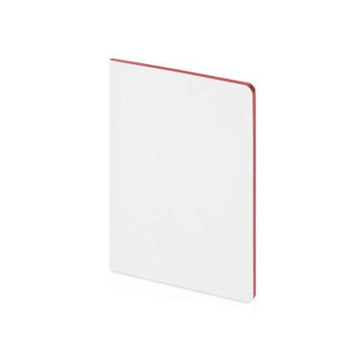 Бизнес-тетрадь А5 Pragmatic Contrast, 40 листов в клетку, белый с красным срезом
