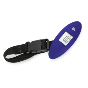Багажные весы с покрытием soft touch Gravity, синий Багажные весы с покрытием soft touch Gravity, синий