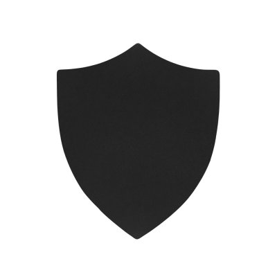 ПАТЧ ЩИТ soft-touch (чёрный) 6,6 х 5,5 см