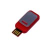 USB 2.0- флешка промо на 8 Гб прямоугольной формы, выдвижной механизм, красный