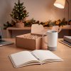 Набор подарочный ARTKITS: ежедневник, ручка, кружка с цветным дном, стружка, коробка