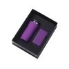 Подарочный набор c вакуумной термокружкой и повербанком С2, фиолетовый