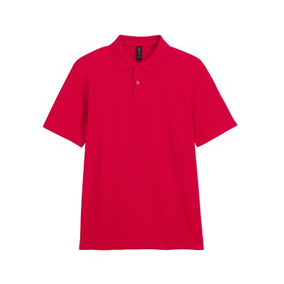 Футболка поло SOFTSTYLE ADULT DOUBLE PIQUE, КРАСНЫЙ M