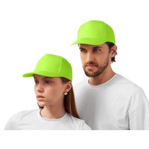 Бейсболка Мемфис 230 5-панельная, яблочно-зеленый