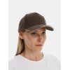 Бейсболка Long Beach, коричневая с бежевым