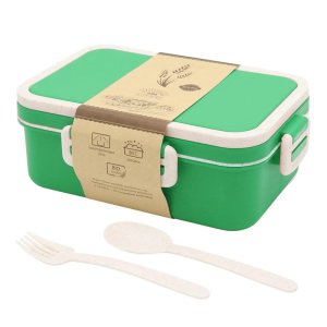 Ланчбокс (контейнер для еды) Inar из пшеничного волокна, зелёный. Ланчбокс (контейнер для еды) Inar из пшеничного волокна, зелёный.
