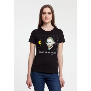 Футболка женская «Ван-Пакман», черная