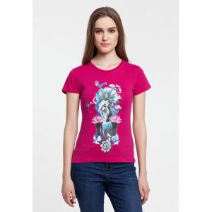 Футболка женская Beauty Sleep, ярко-розовая (фуксия) Футболка женская Beauty Sleep, ярко-розовая (фуксия)