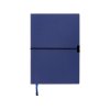 Блокнот Horizon с горизонтальной резинкой, гибкая обложка, 80 листов, синий