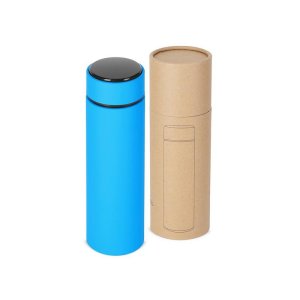 Вакуумный термос Module X с индикатором температуры, 500 мл, тубус, голубой 3538C