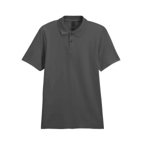 Футболка поло SOFTSTYLE ADULT DOUBLE PIQUE, ГРАФИТОВЫЙ S