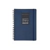 Ежедневник недатированный на гребне А5 Pragmatic, темно-синий