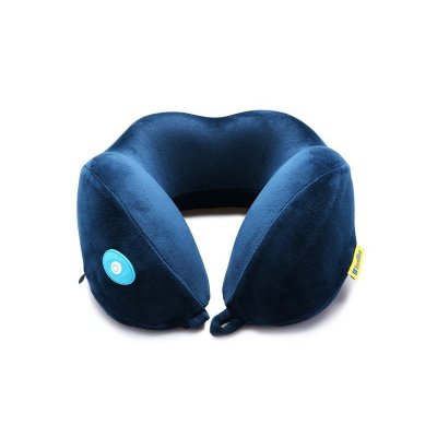 Подушка для путешествий со встроенным массажером «Massage Tranquility Pillow», синий