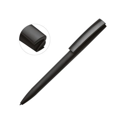 Ручка пластиковая soft-touch шариковая Zorro, черный