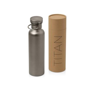 Бутылка для воды из титана Titan, 750ml, темно-серый